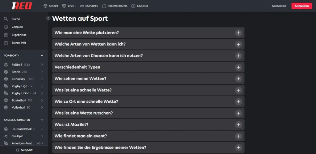 FAQ-Einträge zu Einzelwetten und Kombiwetten